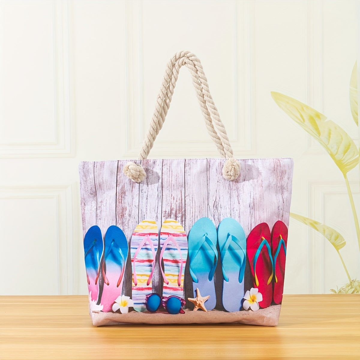 Calista | Bohemian Chic Beach Tote Bag – Spacious & Stylish with Zipper TARHUS Tote Bag