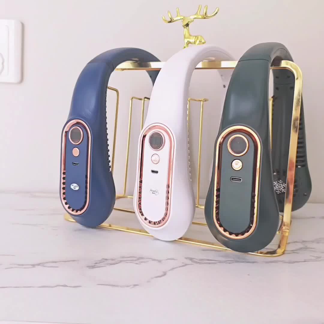 Portable USB Neck Fan – Super Ice Cooling, Adjustable Personal Fan for Summer TARHUS Electronics & Gadgets