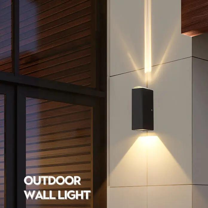 Modern Waterproof Outdoor Wall Light – Rectangular LED Wall Sconce for Porch, Patio & Garden - TARHUS