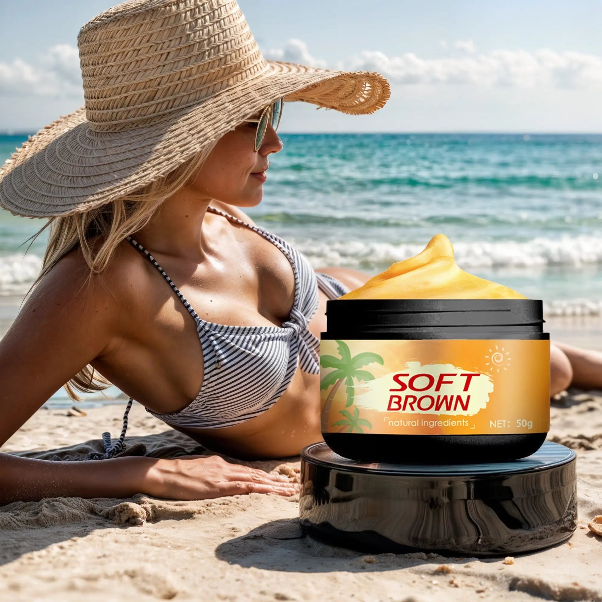 Beach Tanning Cream – Fast-Acting Bronzing Lotion - TARHUS