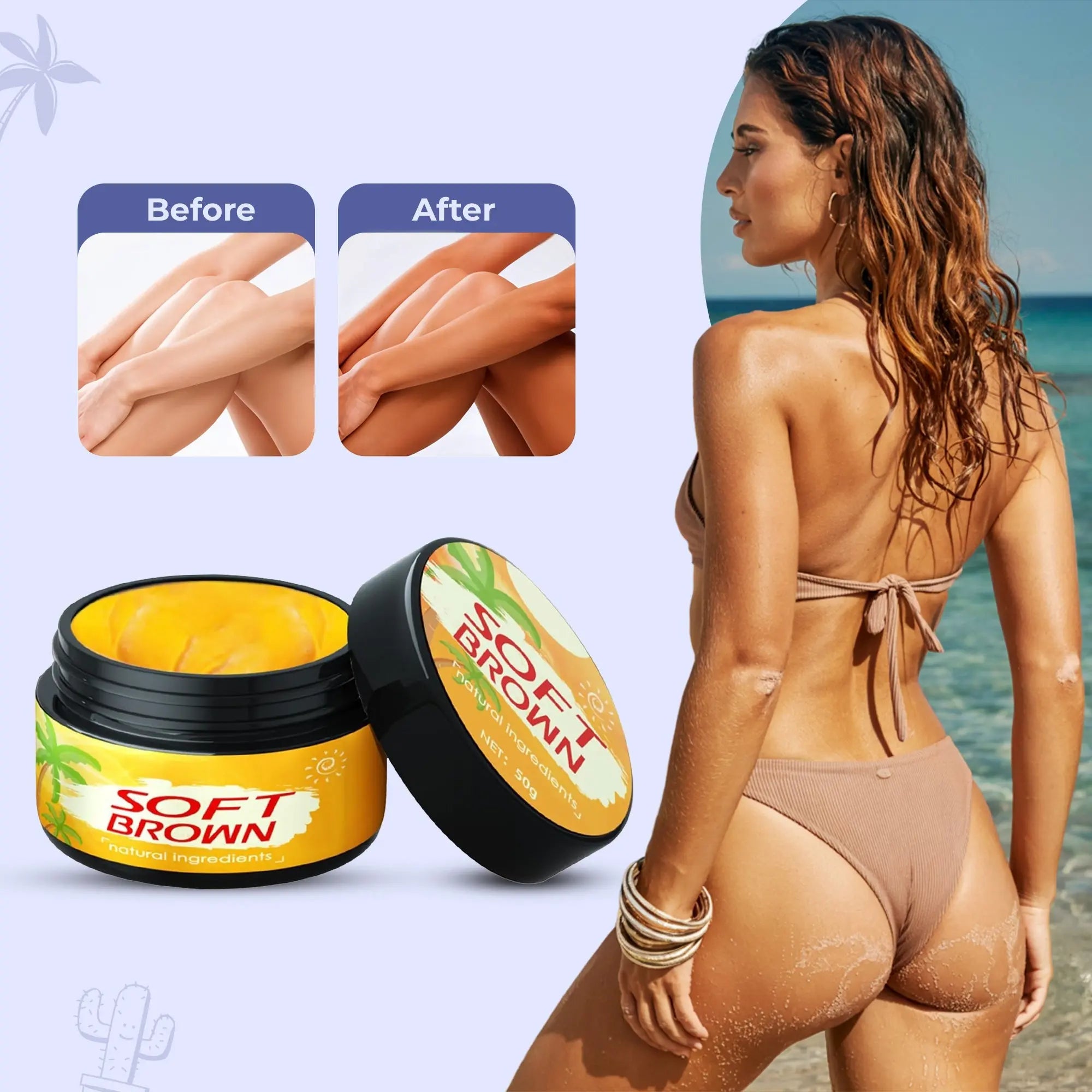 Beach Tanning Cream – Fast-Acting Bronzing Lotion - TARHUS