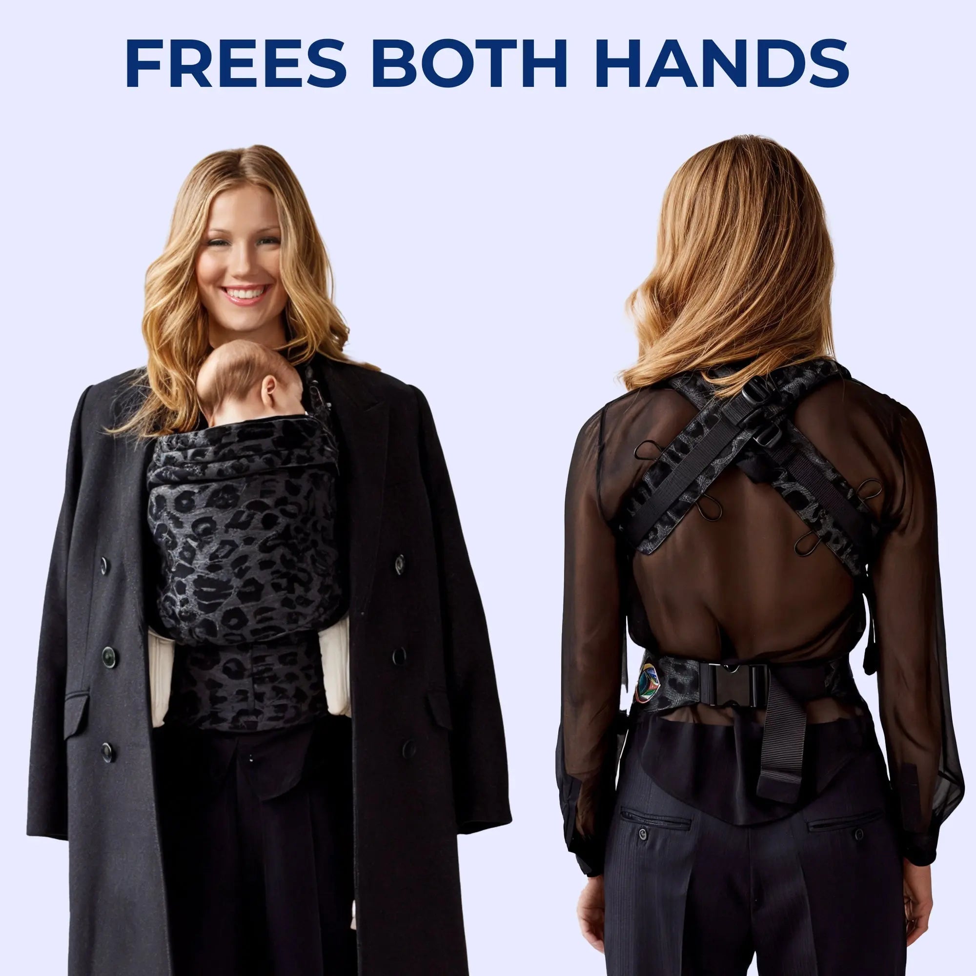 1+1 FREE | Classic Baby Carrier – Ergonomic Infant to Toddler Sling with Adjustable Straps & Breathable Design - TARHUS