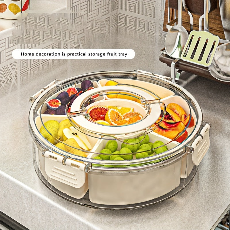 Rotating Snack Tray with Lid – Perfect for Parties & Holidays | SnackSpin TARHUS