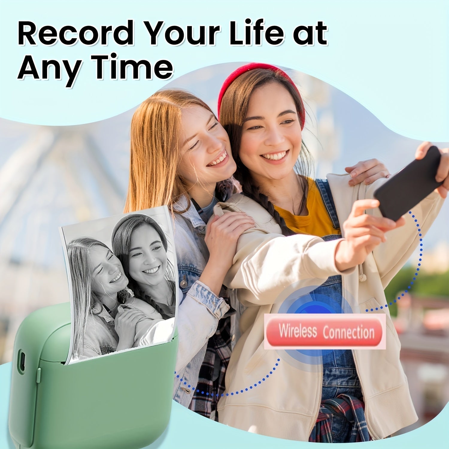 PrintEase | Portable Thermal Printer – Wireless Instant Mini Printer for Photos & Labels TARHUS Electronics & Gadgets