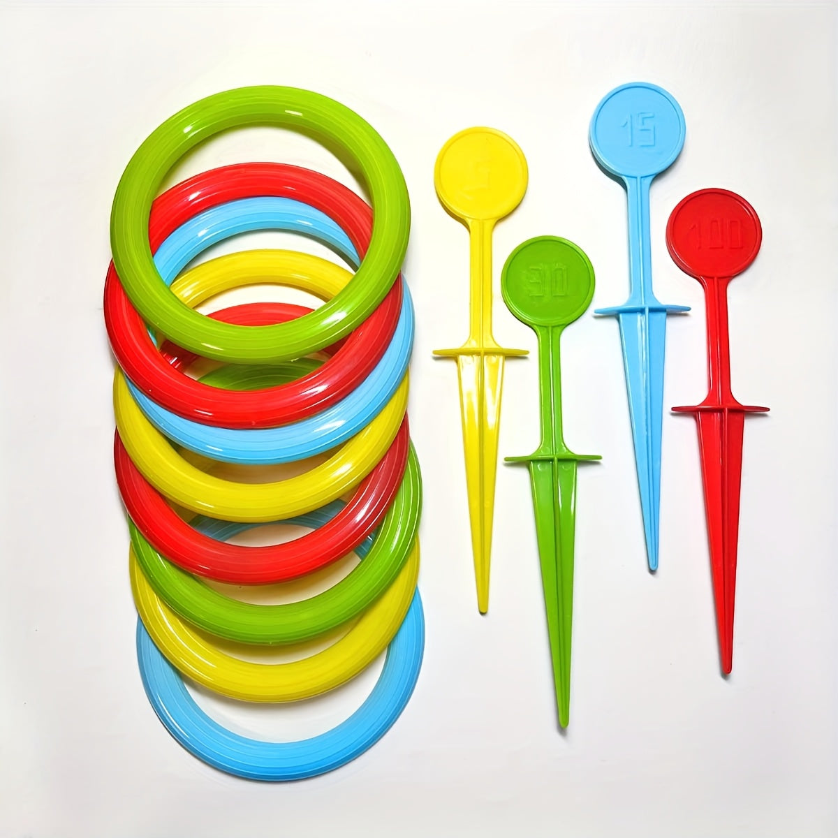 12PCS Ring Toss Game Set – Classic Outdoor Lawn & Beach Game for Kids and Adults TARHUS