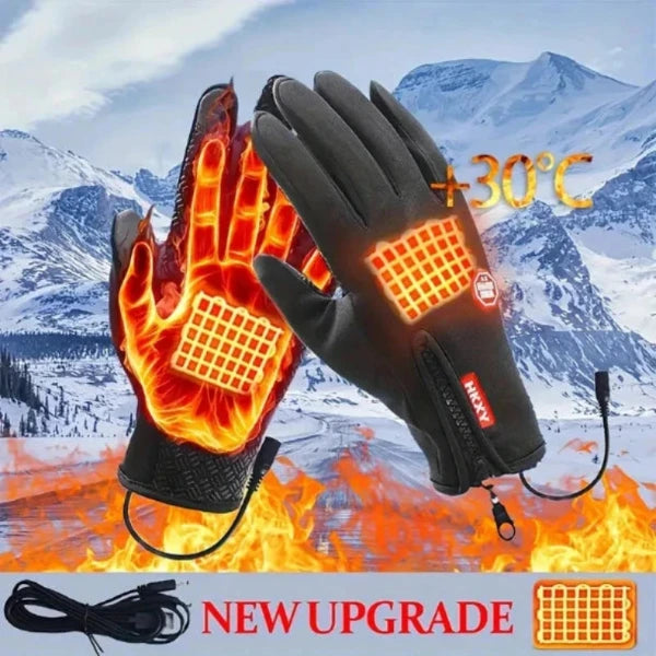 Outdoor Heated Gloves | Windproof & Waterproof – Plus Velvet Warmth TARHUS