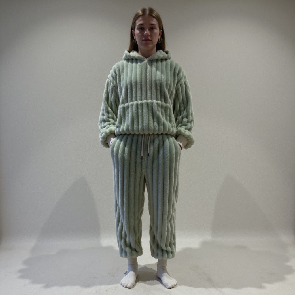 Fleece Tracksuit Set – Soft Hoodie + Jogger Pants for Men & Women | Everyday Loungewear - TARHUS
