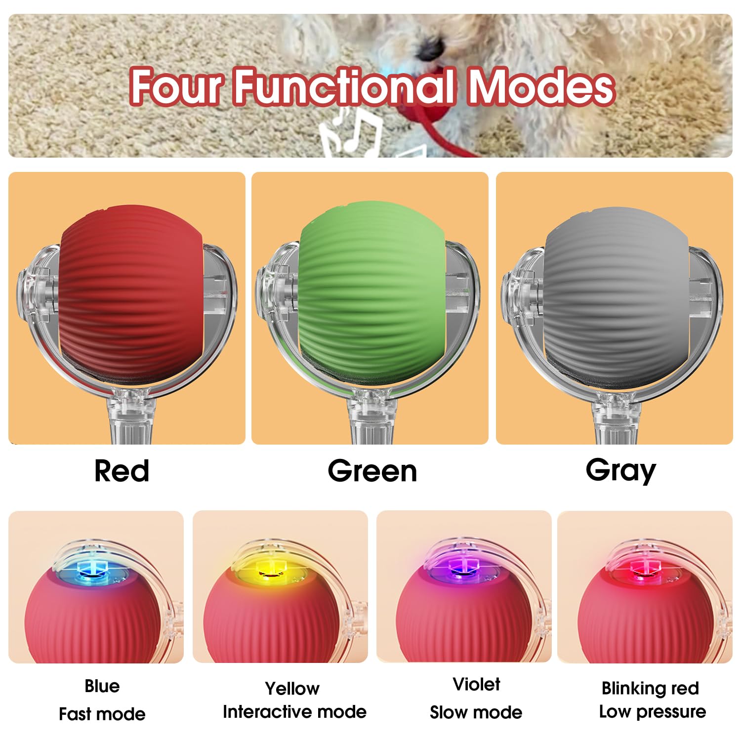Rollraptor interactive pet toy ball - TARHUS