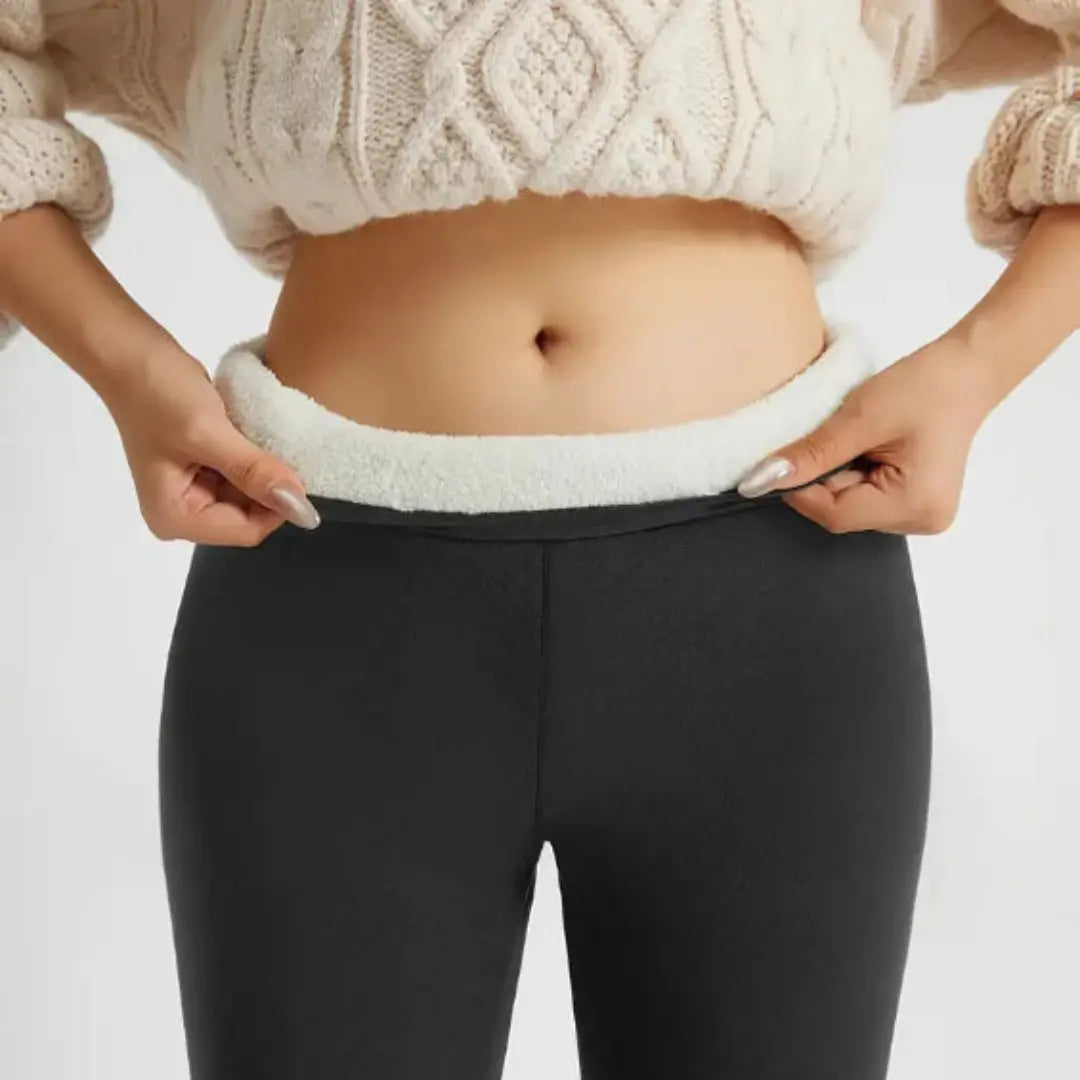 Premium Fleece Lined Leggings – High-Waisted Thermal Winter Leggings for Women | Warm, Soft & Stretchy - TARHUS
