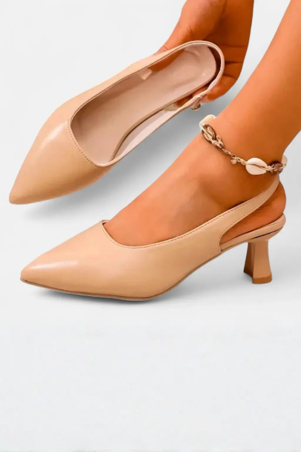 Octavia | Women Pointed Toe Slingback Kitten Heels TARHUS Women's Shoes