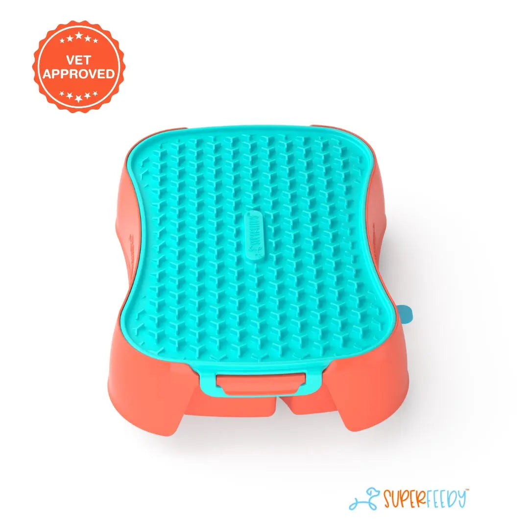 Slow Feeder Dog Bowl with Lick Mat – 4-in-1 Anti-Choke & Interactive Pet Feeder - TARHUS