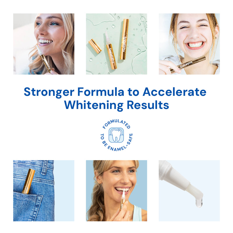 Extra-Strength Teeth Whitening Serum Pen + Dual-Peroxide Formula & Xylitol TARHUS