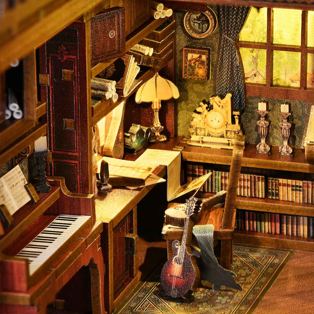 Timeless Melody DIY Wooden Book Nook Shelf Insert TARHUS