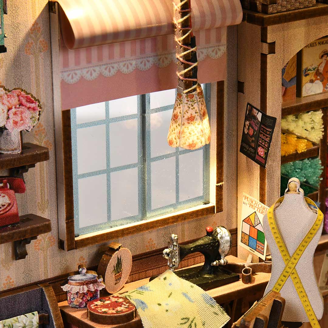 Sewing Room DIY Wooden Book Nook Shelf Insert TARHUS