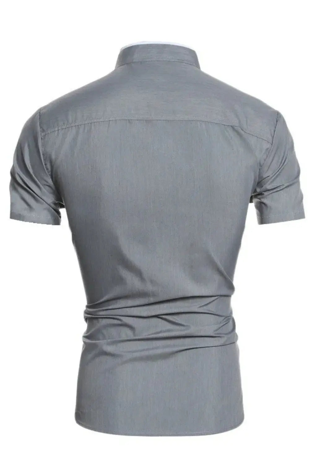 Finlay | Men Buttoned Slim Fit Short Sleeve Shirt with Stand Collar TARHUS