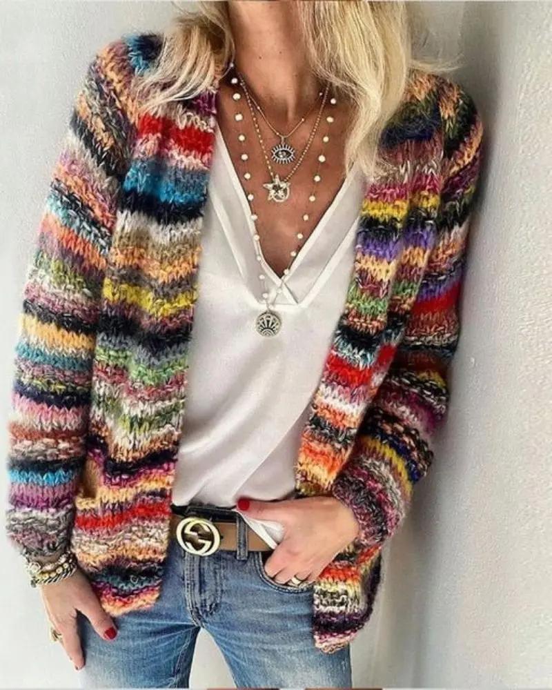 SARAI - COLORFUL CARDIGAN - TARHUS