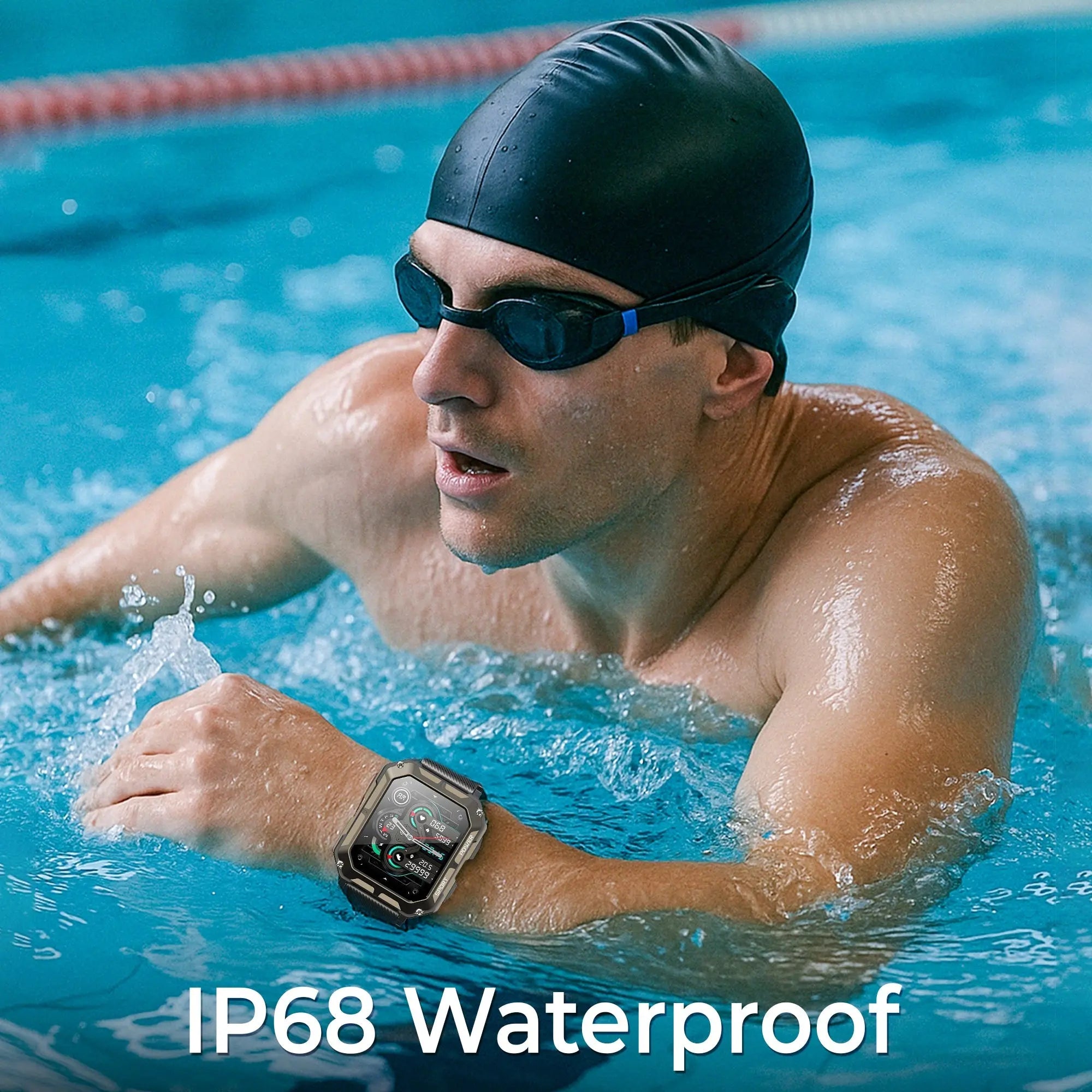 Indestructible Smartwatch – Waterproof Fitness Watch with All-Terrain Durability | Outdoor & Sports Ready - TARHUS