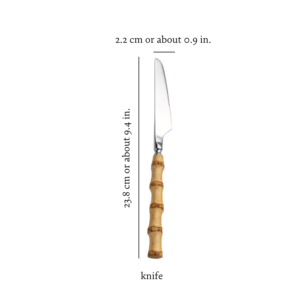 Natural Bamboo Flatware Set TARHUS