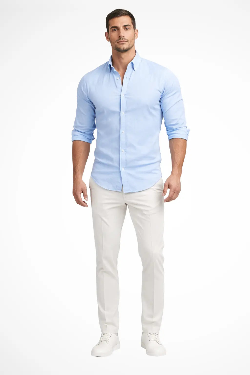 Callum | Men Loose Fit Long Sleeve Cotton Lapel Casual Summer Shirt TARHUS