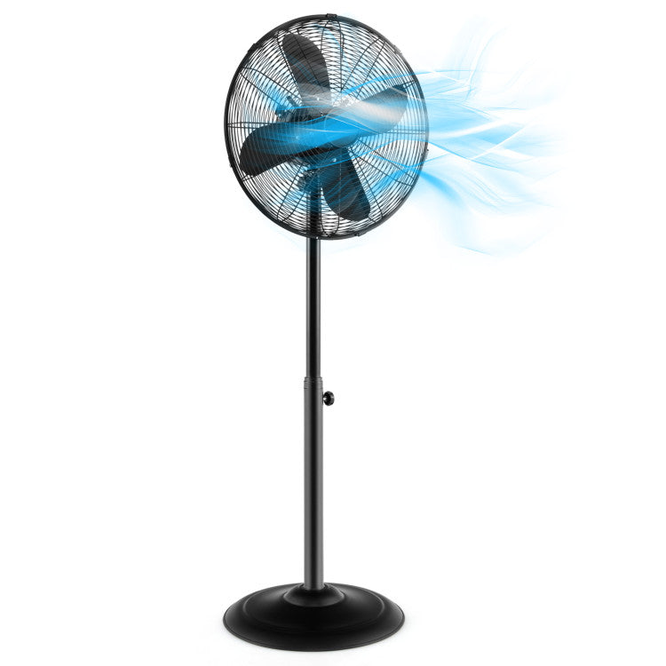 AeroMax | Pedestal Fan – Adjustable Height & Oscillating Cooling TARHUS Air Cooler