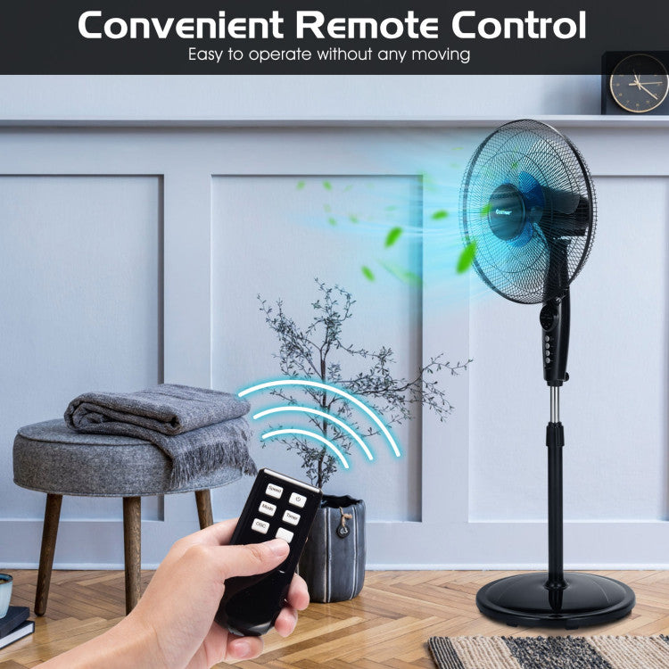 Ventora | Adjustable Floor Fan – Oscillating Stand with Quiet Operation & Remote