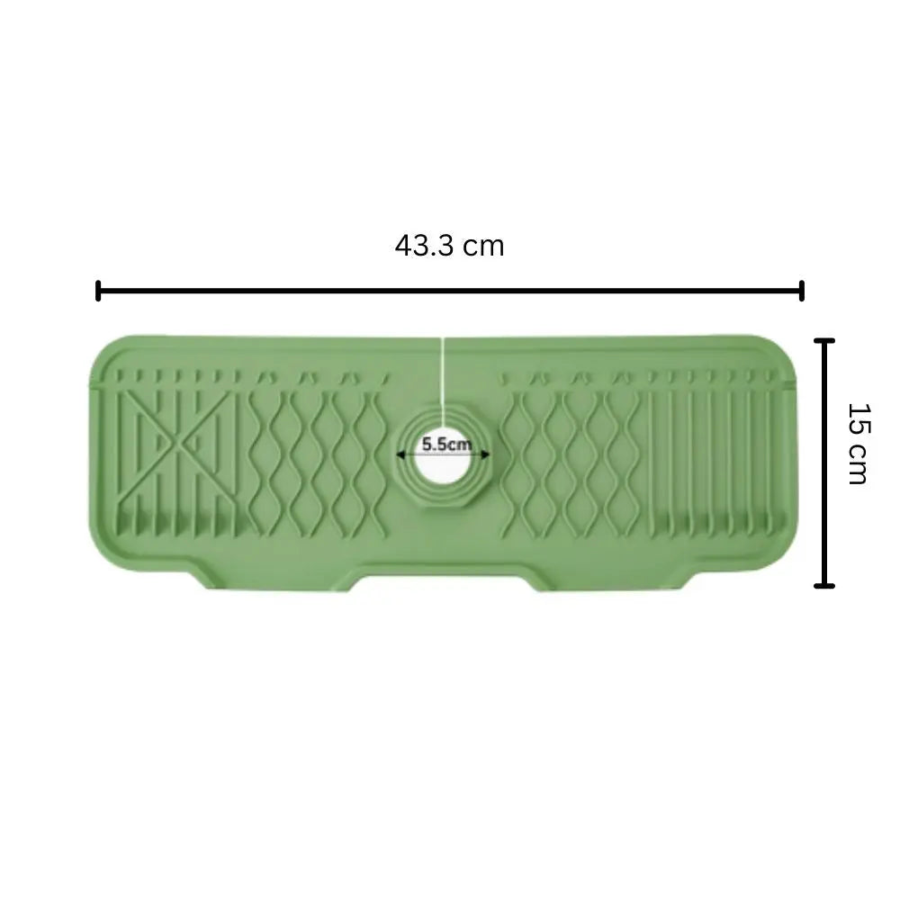 Faucet Sink Splash Guard | Sloped Drain Mat – Keep Counters Dry TARHUS Kitchen Mats