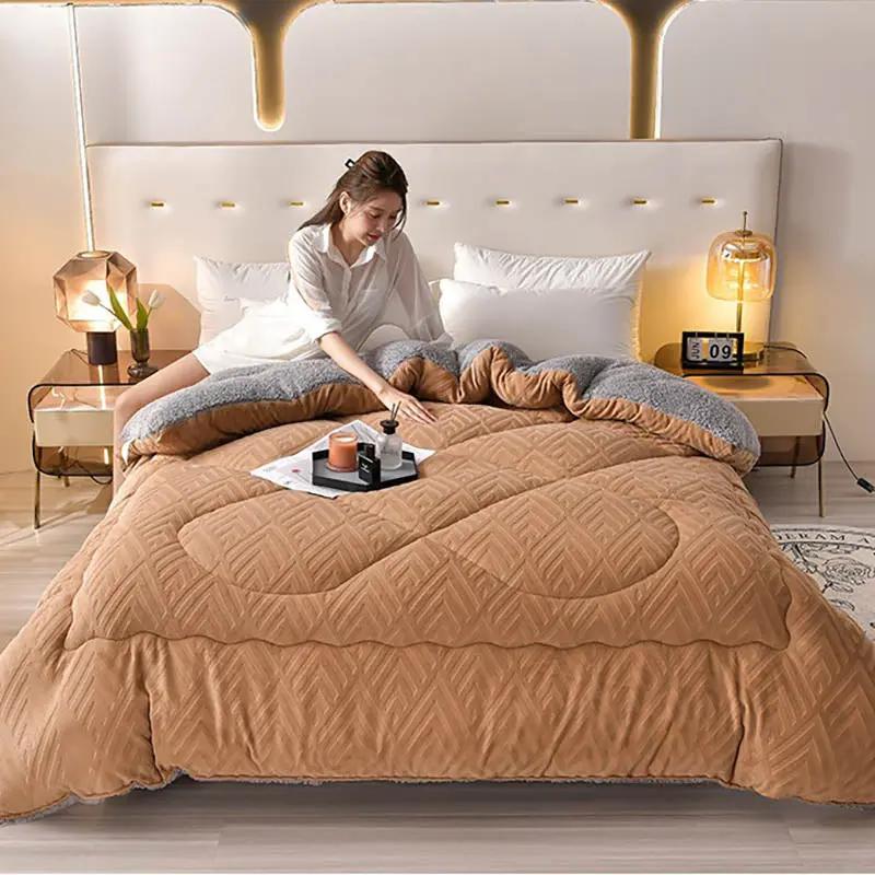 Thick Sherpa Winter Blanket with Quilt Core - TARHUS