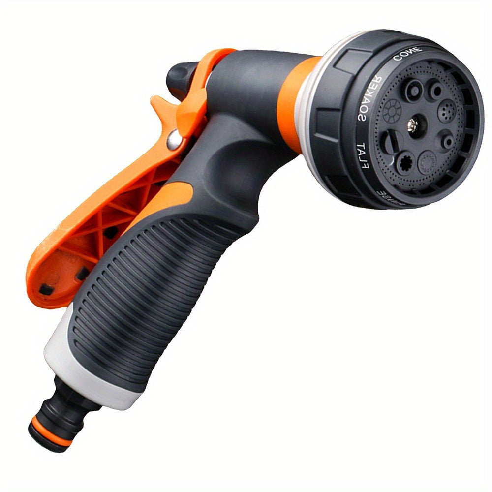 1 Set Outdoor Garden High-Pressure Plastic Sprayer with Adjustable Control Valve and 8-Pattern Sprinkler Nozzle - Ideal for Watering Plants, Lawns, and Cleaning TARHUS