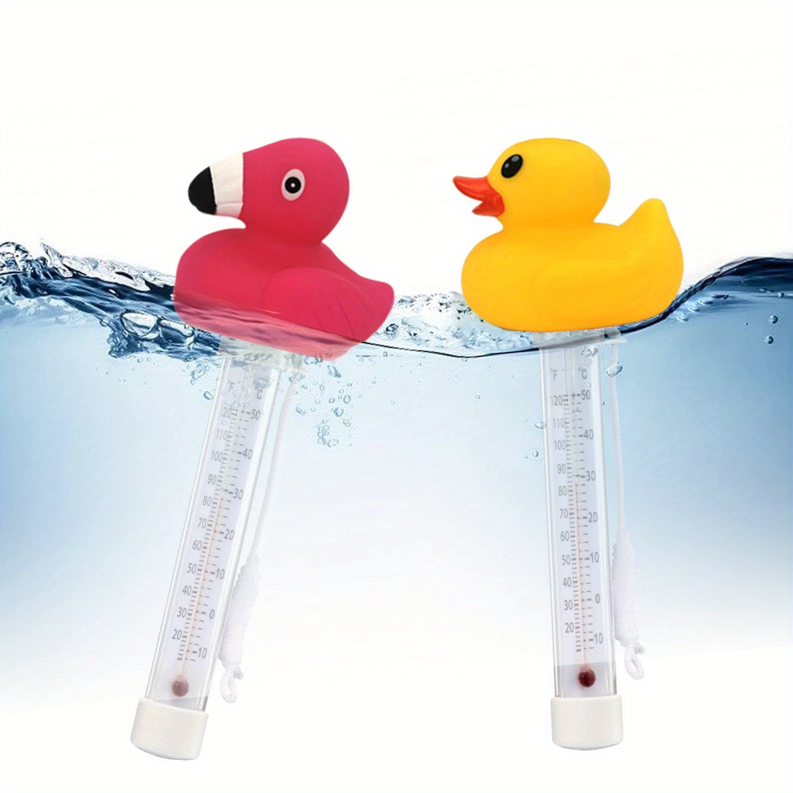 Duck & Flamingo Floating Thermometers | Pool & Spa Water Temperature Gauge TARHUS