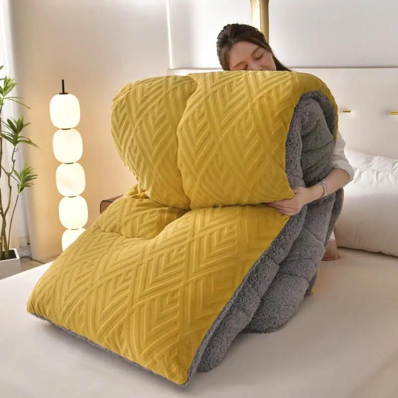 Thick Sherpa Winter Blanket with Quilt Core - TARHUS