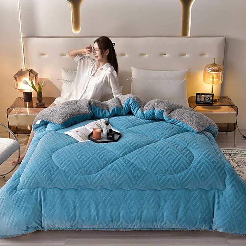 Thick Sherpa Winter Blanket with Quilt Core - TARHUS