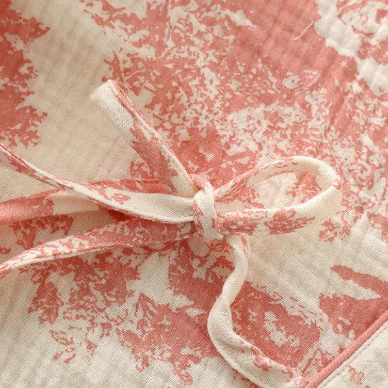 Refresh Cotton Gauze Kimono Pajama Set - TARHUS