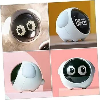 LED Table Clock with Digital Pixel Art - TARHUS