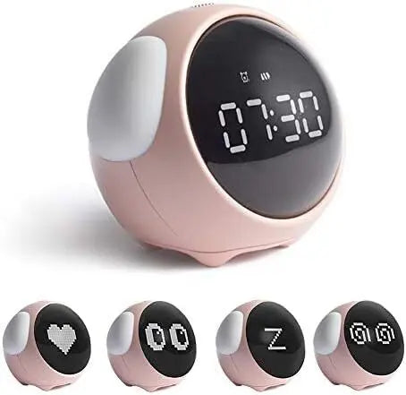 LED Table Clock with Digital Pixel Art - TARHUS