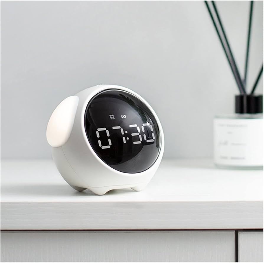 LED Table Clock with Digital Pixel Art