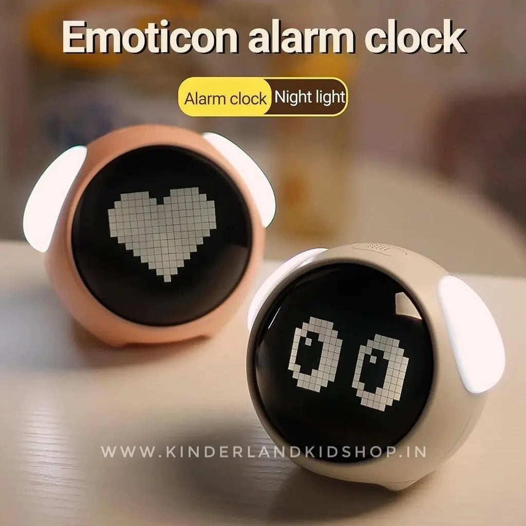 LED Table Clock with Digital Pixel Art - TARHUS