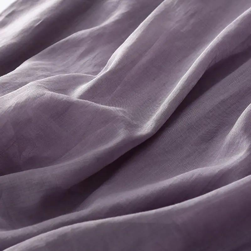 Buddha Stones Casual Accordion Pleat Plain V-neck Short Sleeve Cotton Midi Dress With Pockets - TARHUS