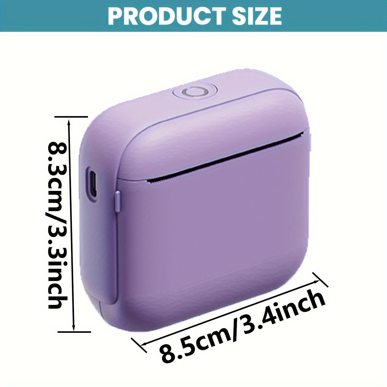 Portable Thermal Printer - Instant Print, Compatible with iOS/Android Devices for Photos, Labels, Notes & More - Ideal for Thanksgiving, Christmas, Halloween Gifts & Study Sessions Diary, Exam Papers, Wireless Connectivity, USB Rechargeable, Monochrome Ou TARHUS