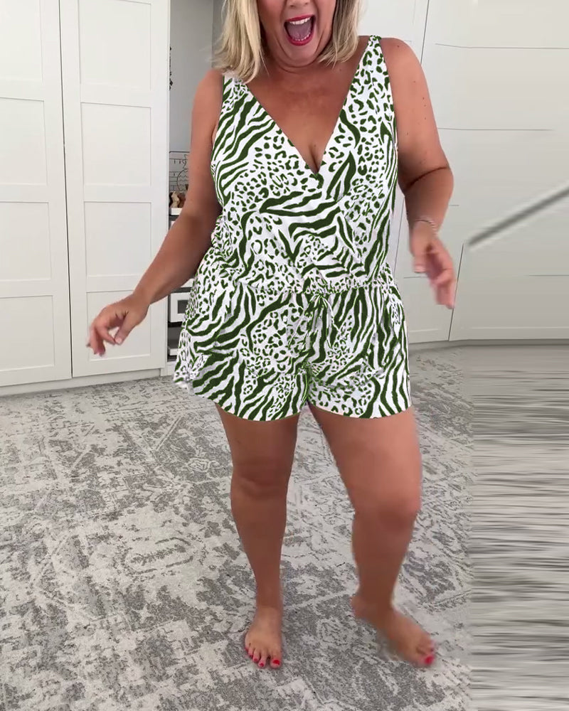 Slim Fit Badpak Met Zebraprint TARHUS Swimsuits