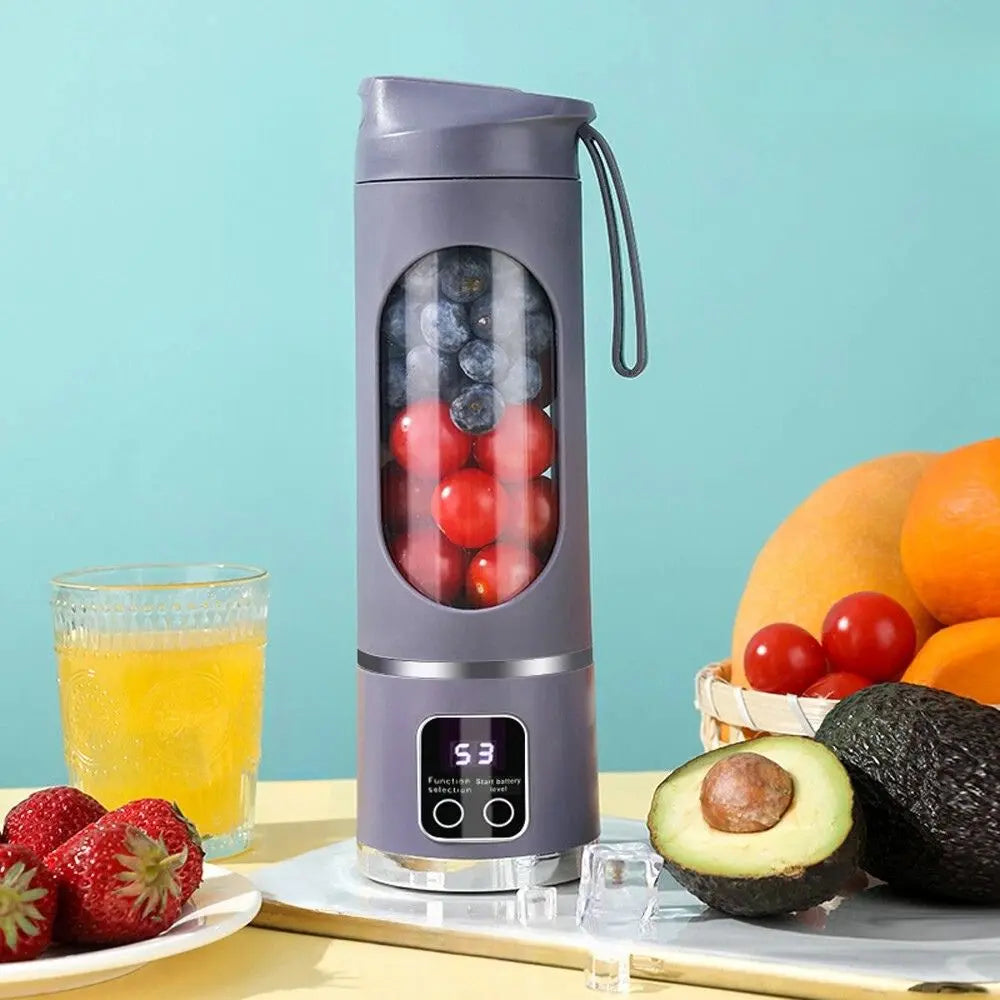 Portable Smoothie Blender – Compact USB Rechargeable Juicer for Fresh Fruit, Travel-Friendly - TARHUS