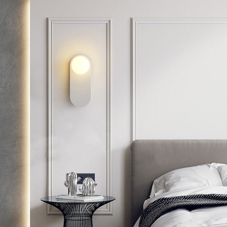 Nordic Minimalist Glass Ring Base 1-Light Wall Sconce Lamp - TARHUS