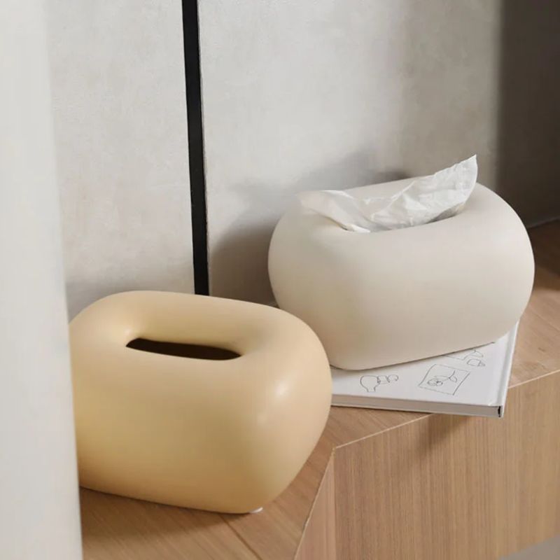 Terso | Ceramic Tissue Box – Handcrafted Decorative Tissue Holder TARHUS