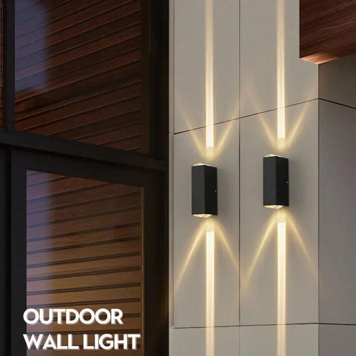 Modern Waterproof Outdoor Wall Light – Rectangular LED Wall Sconce for Porch, Patio & Garden - TARHUS