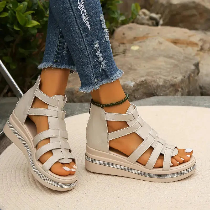 Capri | Orthopedic Gladiator Sandals – Comfortable Summer Sandals with Arch Support TARHUS Women's Shoes