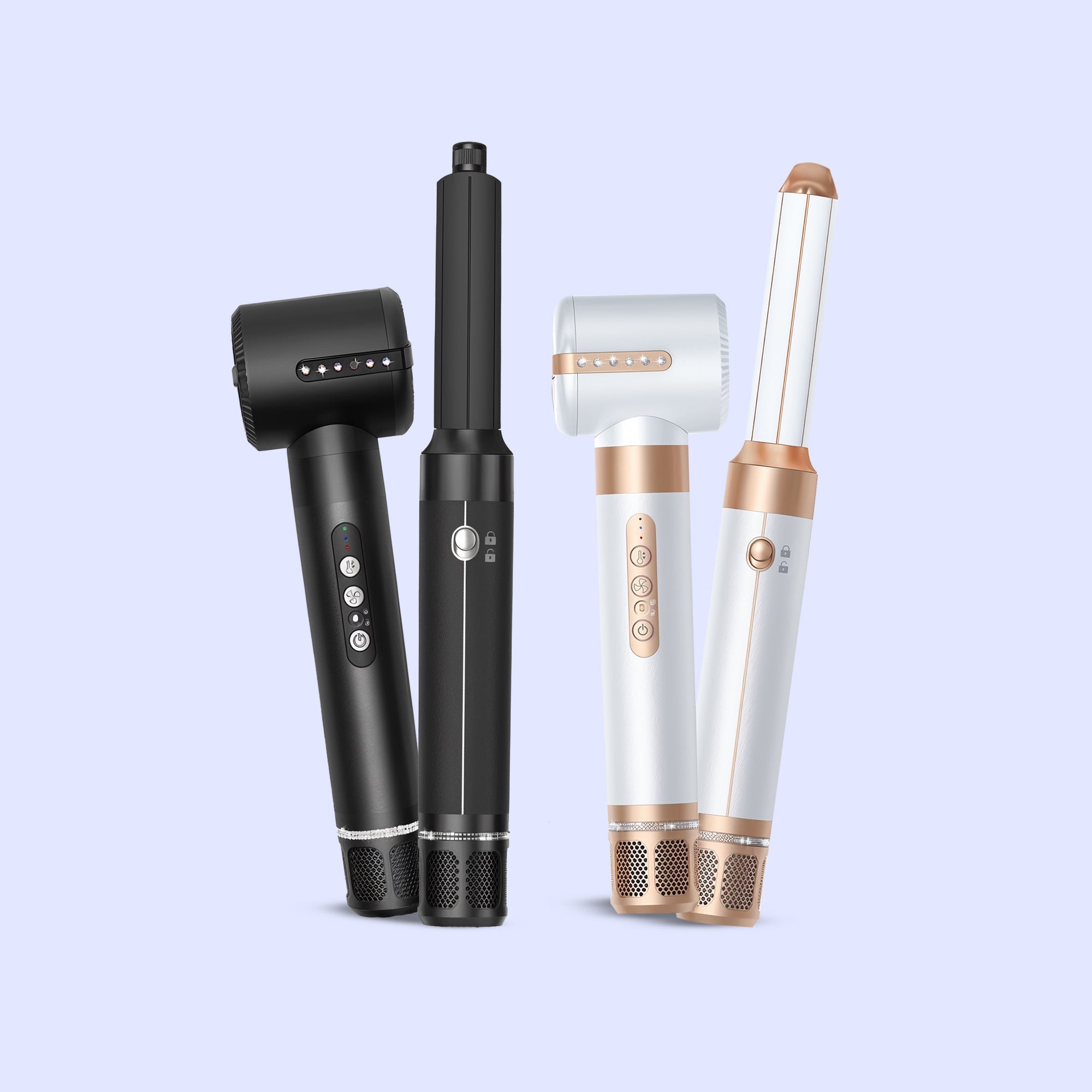 7-in-1 Airwrap Hairstyler – Multi-Function Hot Air Brush for Curling, Straightening & Volumizing - TARHUS