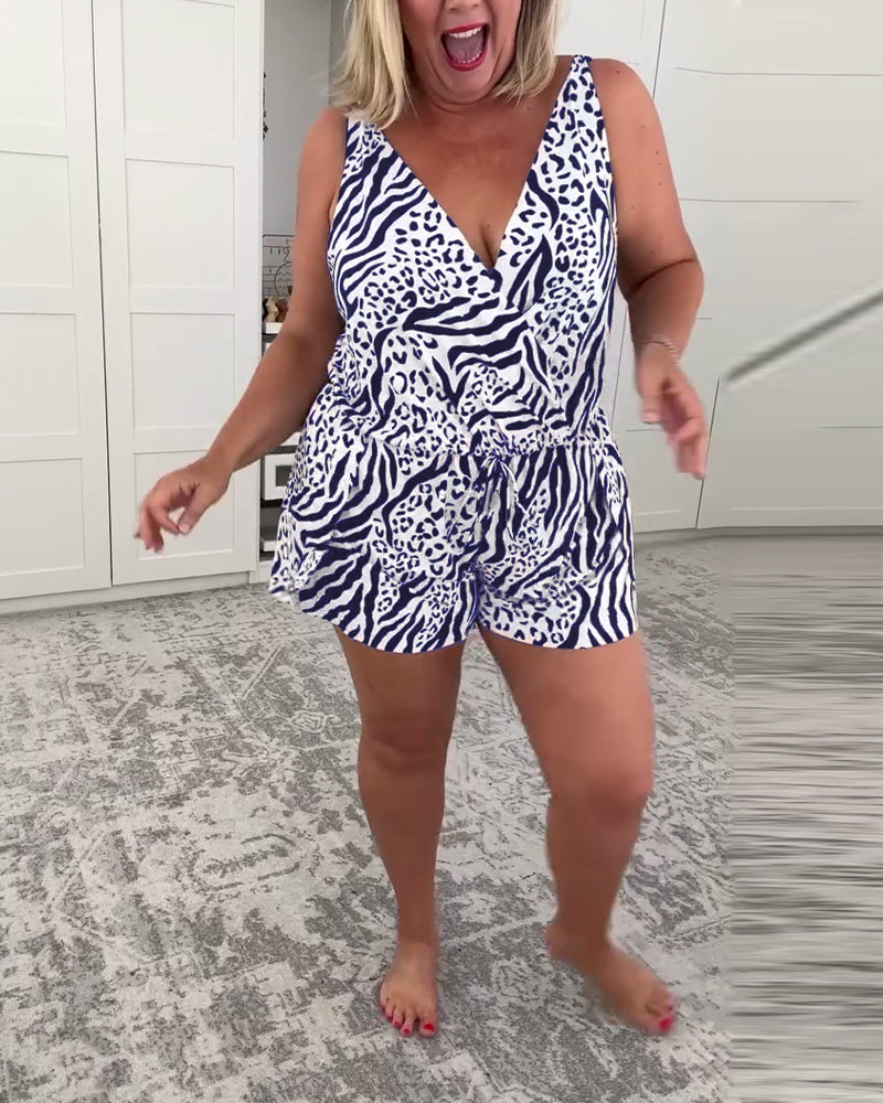 Slim Fit Badpak Met Zebraprint TARHUS Swimsuits