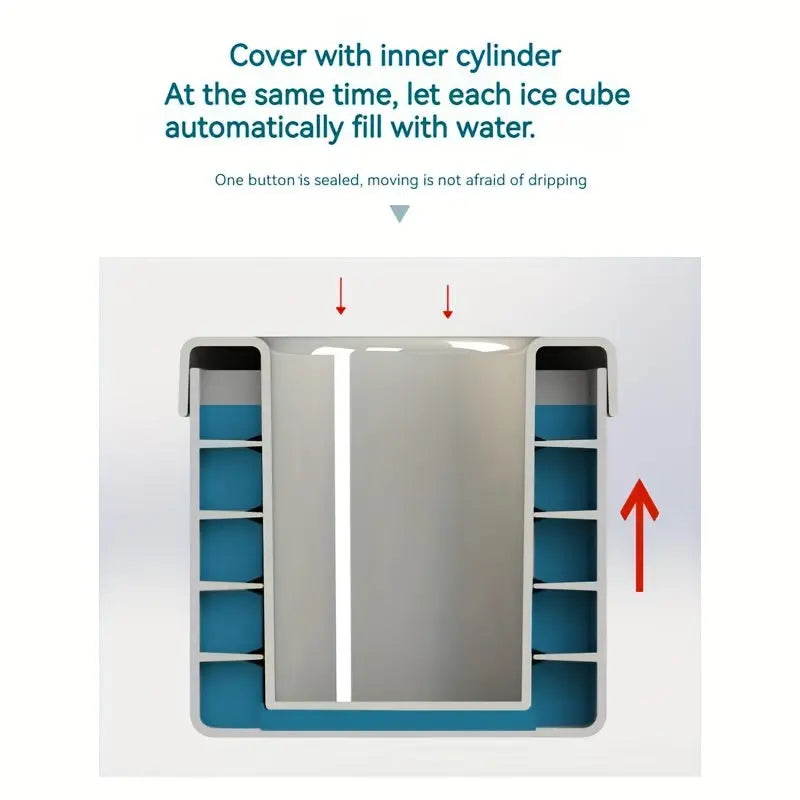 ChillMax | Easy-Release Silicone Ice Cube Mold – Makes Up to 60 Cubes TARHUS Kitchen Accessories