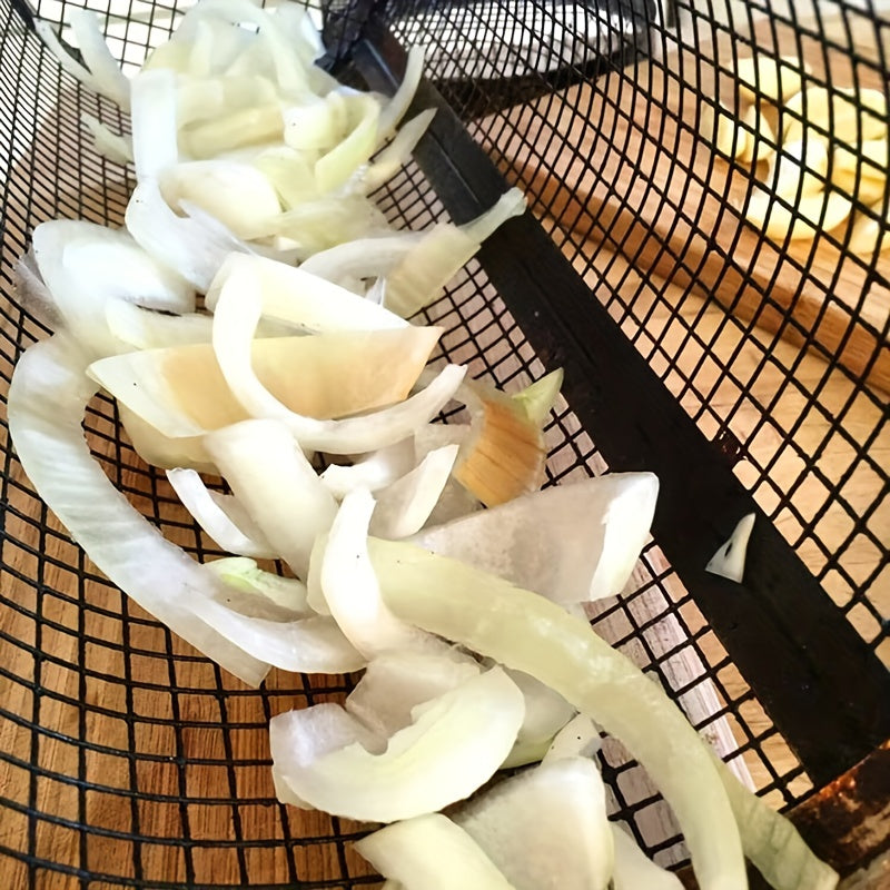 GrillMate | Stainless Steel BBQ Grill Basket – Mesh Roasting Net for Outdoor Cooking TARHUS