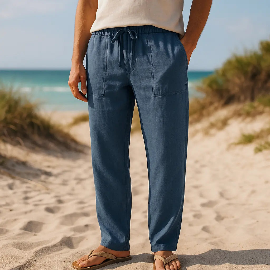 Riva - Linen Cotton Pants - TARHUS