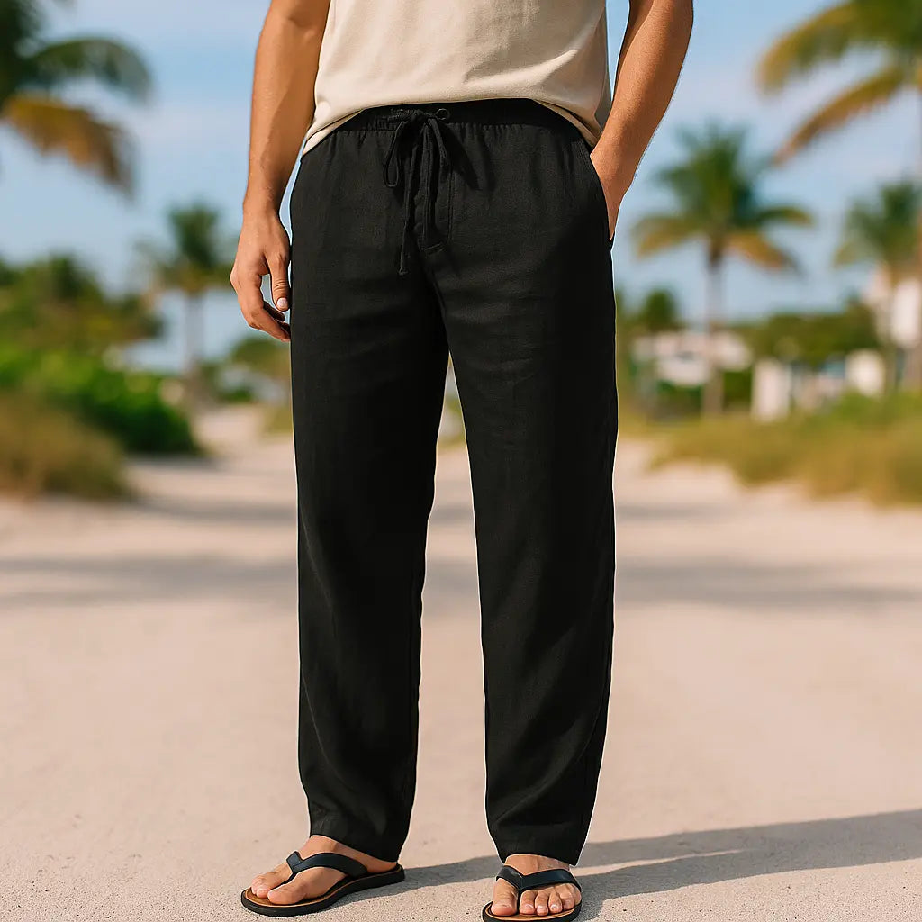 Riva - Linen Cotton Pants - TARHUS
